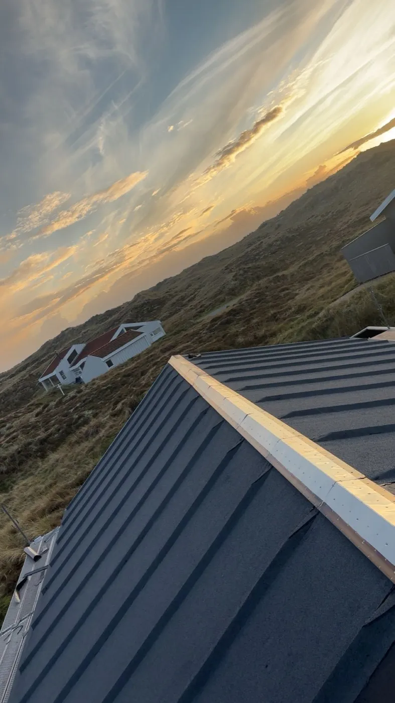 Nyt listetagpap-tag på sommerhus på Fanø